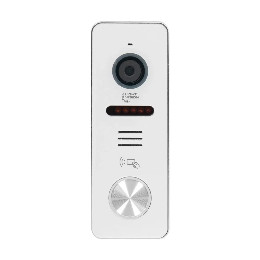 Комплект відеодомофона Light Vision: домофон 7" Amsterdam FHD Grey та відеопанель RIO FHD(RF) White- Фото 3